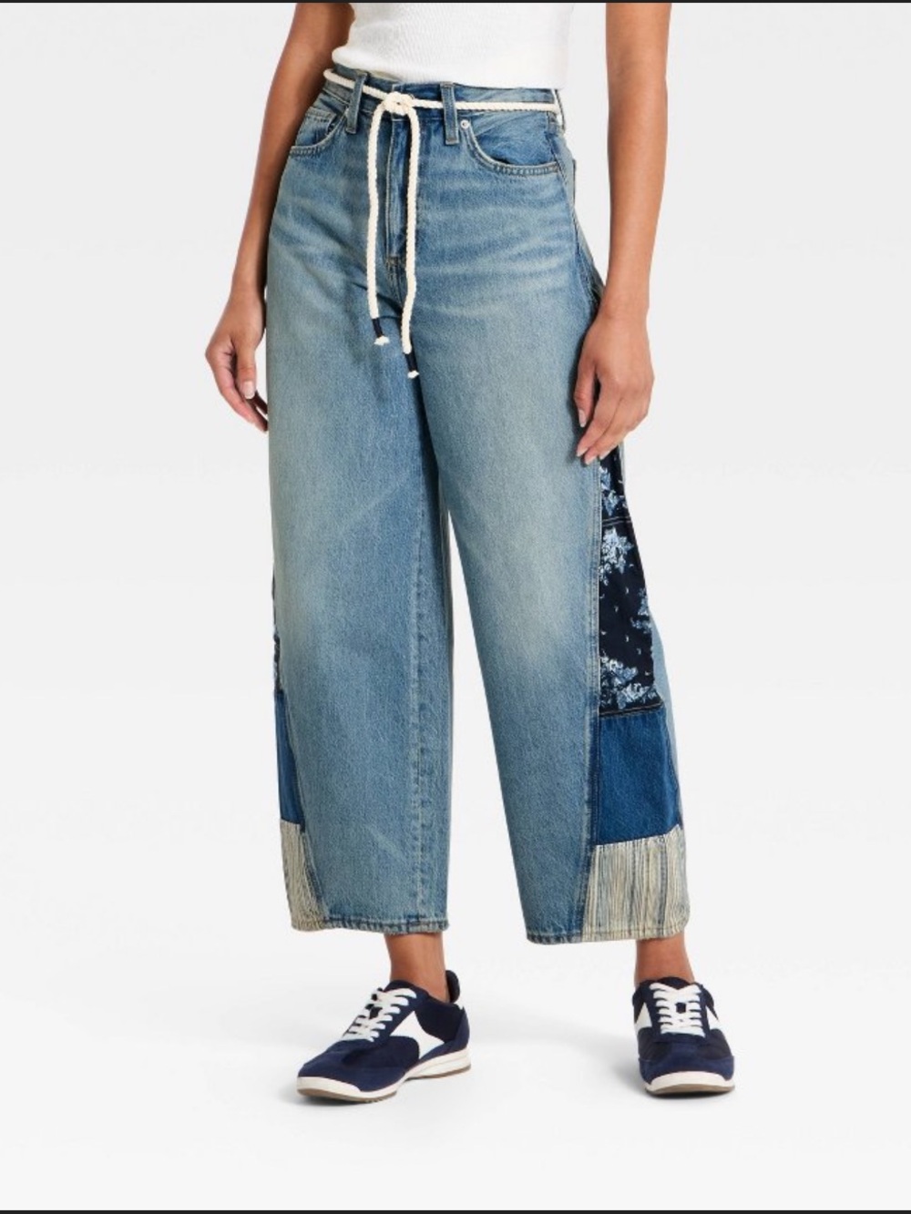 Universal Thread Women’s High Rise Easy Barrel Bandana Print Jeans - Size 14 NWT